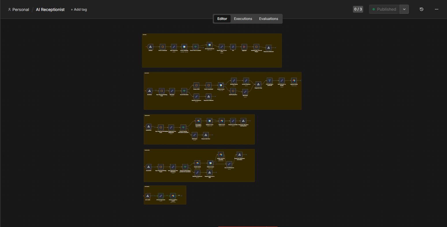 AI Appointment Setter workflow